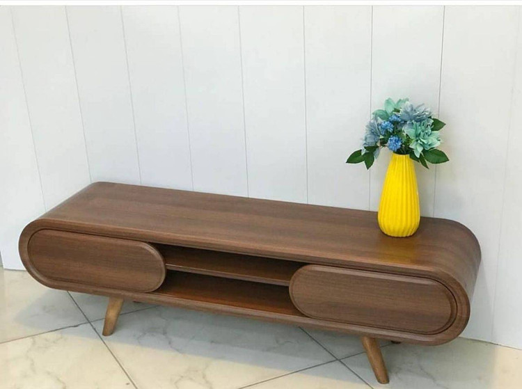 میز تلویزیون مدل رادیویی تمام MDF روکش 3 دهم FRP عرض 160 و 180 در رنگ بندی متنوع